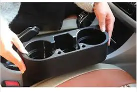 Universal Car Seat Gap Storage Organizer with Dual Cup Holders – Declutter & Upgrade Your Ride | Smart, Stylish Storage Solution for Every Kenyan Driver