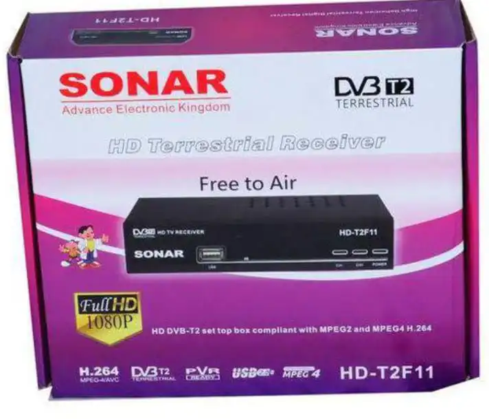 Sonar Free-To-Air 1080P Full HD Digital Set-Top Box Decoder – Crystal Clear HD TV, No Monthly Fees | Easy Setup for Kenyan Homes
