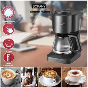 Sokany Coffee Maker – Premium Drip Coffee Machine | Fast Brewing, Rich Aroma & Sleek Design for Café-Style Coffee at Home or Office in Kenya