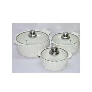 Elegant 3-Piece Ceramic Serving Bowls Set – Stylish, Durable & Perfect for Sophisticated Kenyan Dining Experiences