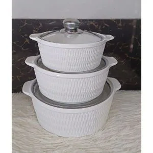 Elegant 3-Piece Ceramic Serving Bowls Set – Stylish, Durable & Perfect for Sophisticated Kenyan Dining Experiences