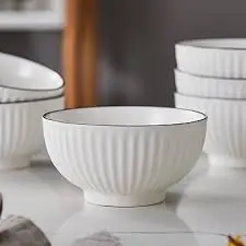 6PCS 8” Deep Ceramic Soup Bowls – Stylish, Durable & Perfect for Family Dining, Hosting & Gifting 🍲🏠✨