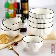 6PCS 8” Deep Ceramic Soup Bowls – Stylish, Durable & Perfect for Family Dining, Hosting & Gifting 🍲🏠✨