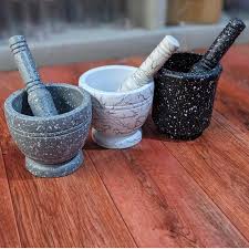 Heavy-Duty Pestle and Mortar – Premium Granite Grinding Tool for Effortless Spice Blends, Herbal Mixes & Culinary Perfection 🧄🪨🍽️