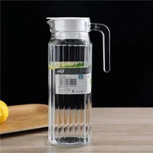 Premium 7Pcs Glass Jug and Tumbler Set – 1.5L Pitcher + 6 Glasses for Juice, Water, and Daily Use