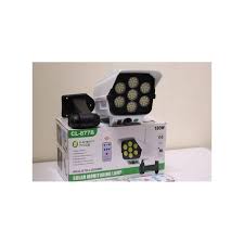 CcLamp 180W Solar Monitoring Lamp/ CCTV Dummy Simulation Surveillance Camera with Intelligent Lighting Control for Outdoor Security, Motion Induction, Waterproof Design, and Energy Saving.