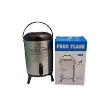 9.5L Portable Double-Tap Hot Tea Urn Durable Thermo Food Flask | Hot & Cold Beverage Dispenser | PU Foam Insulated with Two Cups – Ideal for Home, Office, Travel & Events