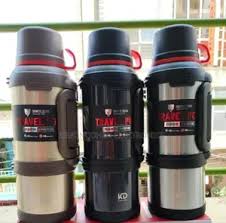 3.6L KD Carpto Stainless Steel Vacuum Flask – Double Wall Thermal Insulated Flask for Hot & Cold Beverages, Durable Leak-Proof Travel Coffee & Tea Dispenser with Easy Pour Handle
