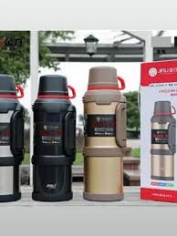 3.6L KD Carpto Stainless Steel Vacuum Flask – Double Wall Thermal Insulated Flask for Hot & Cold Beverages, Durable Leak-Proof Travel Coffee & Tea Dispenser with Easy Pour Handle