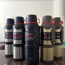 3.6L KD Carpto Stainless Steel Vacuum Flask – Double Wall Thermal Insulated Flask for Hot & Cold Beverages, Durable Leak-Proof Travel Coffee & Tea Dispenser with Easy Pour Handle