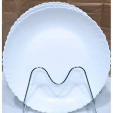 6pcs Beautiful Dinner Serving Ceramic Plates – Durable White Ceramic with Red Prints, Stylish Custom Design, Perfect for Everyday Use and Special Occasions