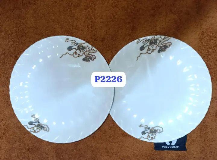12 Beautiful Dinner Serving Ceramic Plates – Premium Quality, Durable, Elegant Design, Perfect for Everyday Use and Special Occasions