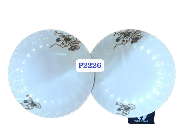 12 Beautiful Dinner Serving Ceramic Plates – Premium Quality, Durable, Elegant Design, Perfect for Everyday Use and Special Occasions