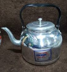 Lion Aluminum Kettle 1pc – Premium Lightweight Aluminum Tea Kettle, Gas & Ethanol Stove Compatible, Durable, Stylish, Perfect Kitchen Accessory & Holiday Gift