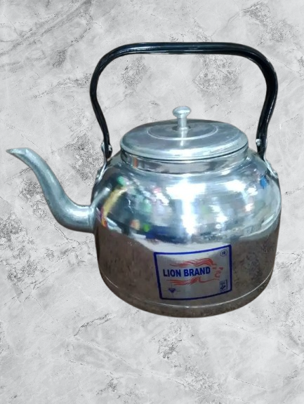 Lion Aluminum Kettle 1pc – Premium Lightweight Aluminum Tea Kettle, Gas & Ethanol Stove Compatible, Durable, Stylish, Perfect Kitchen Accessory & Holiday Gift