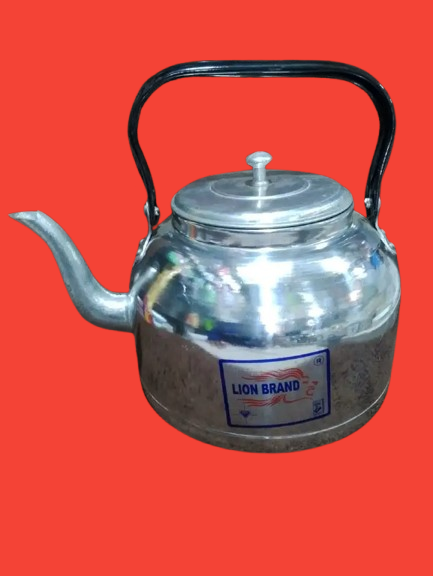 Lion Aluminum Kettle 1pc – Premium Lightweight Aluminum Tea Kettle, Gas & Ethanol Stove Compatible, Durable, Stylish, Perfect Kitchen Accessory & Holiday Gift