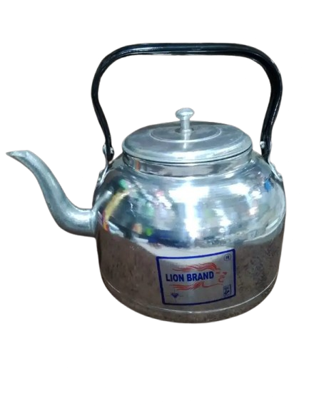 Lion Aluminum Kettle 1pc – Premium Lightweight Aluminum Tea Kettle, Gas & Ethanol Stove Compatible, Durable, Stylish, Perfect Kitchen Accessory & Holiday Gift