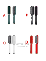 Hair Straightener Hot Comb – Professional Electric Hair Straightening Brush with Anti-Scalding Technology, Fast Heating, Smooth Shiny Hair, Suitable for All Hair Types, Salon-Quality Styling at Home,