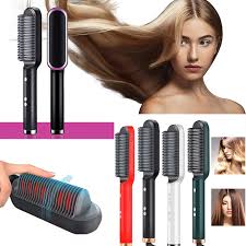Hair Straightener Hot Comb – Professional Electric Hair Straightening Brush with Anti-Scalding Technology, Fast Heating, Smooth Shiny Hair, Suitable for All Hair Types, Salon-Quality Styling at Home,