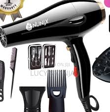 HD-77c 2200W Professional Hair Dryer with Accessories High Power Blowdryer Fast Drying Ionic Hair Care Kit with Diffuser Concentrator Nozzles Salon Quality Styling Tool