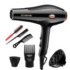 HD-77c 2200W Professional Hair Dryer with Accessories High Power Blowdryer Fast Drying Ionic Hair Care Kit with Diffuser Concentrator Nozzles Salon Quality Styling Tool