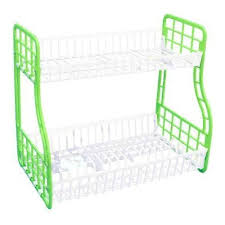 Kenpoly Double Decker Dish Rack – Space-Saving, Durable Kitchen Organizer with Free Gift, Perfect for Fragile Dinnerware, Easy Access, Rust-Resistant, Modern Design