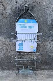 Shower Candy Restocked – Luxury and High-Quality Shower Caddy with Two-Tier Metal Wire Racks and Hooks for Razors, Washcloths, and Bathroom Essentials