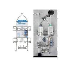 Shower Candy Restocked – Luxury and High-Quality Shower Caddy with Two-Tier Metal Wire Racks and Hooks for Razors, Washcloths, and Bathroom Essentials