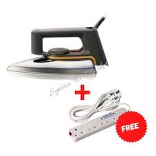 IPCONE Powerful Dry Iron Box Electric-PLUS FREE FOUR WAY SOCKET – Smooth, Fast, and Efficient Ironing for All Fabrics
