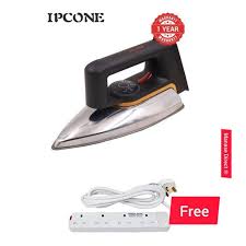IPCONE Powerful Dry Iron Box Electric-PLUS FREE FOUR WAY SOCKET – Smooth, Fast, and Efficient Ironing for All Fabrics