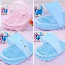 Happy Baby Portable & Foldable Baby Sleeping Nest/ Mosquito Net – Comfortable, Safe, and Travel-Friendly Baby Bed for Newborns and Infants, Breathable Material, Easy to Fold and Carry, Lightweight Des