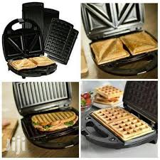 Sokany 3 IN 1 Multipurpose Bread Toaster – Non-Stick Sandwich Toaster, Waffle Maker, Griller for Easy Cooking at Home, Durable and Easy to Clean