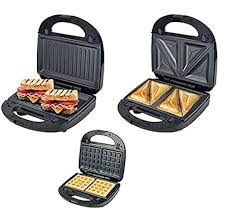 Sokany 3 IN 1 Multipurpose Bread Toaster – Non-Stick Sandwich Toaster, Waffle Maker, Griller for Easy Cooking at Home, Durable and Easy to Clean