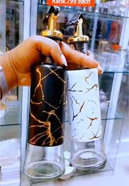 Glass Marble Oil/Vinegar Dispenser Bottle – Premium Glass & Stainless Steel, Drip-Free Spout, Easy Pour, Classic Design for Kitchen, Olive Oil, Cooking, Salad, and Vinegar Use