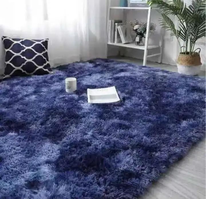 5 By 8 Soft Fluffy Grey Patches Carpets Non-slip Rugs Floor Mat – Luxurious, Thick Woolen Shag Rug, Perfect for Living Room, Bedroom, and Office, Soft Cotton Material, Non-Slip, Durable, Stylish Home