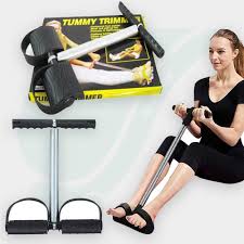 Tummy Trimmer Elastic Sit Up Pull Rope Pedal Resistance Band Powerful Spring Drawstring Tummy Trimmer Equipment Portable Home Gym for Full Body Fitness, Weight Loss, Strength Training, Core Workout, M