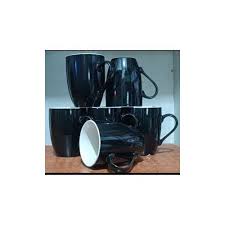 CERAMIC MUGS CUPS 6 Pcs Classic Ceramic Mugs for Tea, Coffee, Chocolate, Milk and Other Drinks | Durable Everyday Drinkware Set