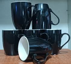 CERAMIC MUGS CUPS 6 Pcs Classic Ceramic Mugs for Tea, Coffee, Chocolate, Milk and Other Drinks | Durable Everyday Drinkware Set