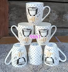 12 PCS White Ceramic Coffee Mugs Set High Quality Durable Ceramic Cups for Coffee Tea Hot Chocolate Milk Home Office Cafe Use Dishwasher Safe Elegant Design
