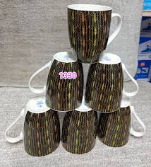 Ceramic Mug Set – 6 Pieces, Chip Resistant, Dishwasher Safe, Lightweight & Stylish