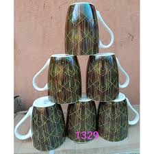 Ceramic Mug Set – 6 Pieces, Chip Resistant, Dishwasher Safe, Lightweight & Stylish