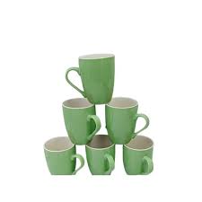 Premium Classic Ceramic Mugs (6PCS) – Elegant Durable Ceramic Coffee & Tea Cups with Thick Ergonomic Handles, Heat Retaining Design, Chip-Resistant Finish, Ideal for Home Office Kitchen Use