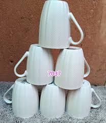 6pcs Ceramic Mug Set with Thick Ergonomic Handles Chip Resistant Quality Ceramic Coffee Tea Cups for Home Office Kitchen Daily Use Dishwasher Safe Comfortable Grip Heat Retaining Classic Design Set XL