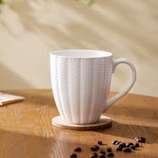 6pcs Ceramic Mug Set with Thick Ergonomic Handles Chip Resistant Quality Ceramic Coffee Tea Cups for Home Office Kitchen Daily Use Dishwasher Safe Comfortable Grip Heat Retaining Classic Design Set XL