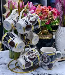 Premium Ceramic Mugs Set of 6 – Stylish Coffee & Tea Cups for Home, Office, Gifts (High Quality, Durable, Elegant Design)