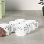 Luminarc 6pc Ceramic Tea Cups Mugs Set, Durable Coffee & Tea Cups with Comfortable Warm Hold, Ideal for Hot Chocolate, Milk, Home & Office, Gift-Ready Design