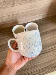 Ceramic Elegant Mugs Cups for Tea Coffee Set of 6 Thick Ergonomic Handle Chip Resistant Classic Design for Home Kitchen