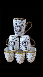 12pcs Ceramic Mug Set for Coffee, Tea, Hot Drinks – Durable Porcelain Cups with Comfortable Handle, Microwave & Dishwasher Safe, Home Kitchen Drinkware Set for Family, Office, Parties, Gift