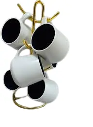 Limited Stock Ceramic Mug Set of 6 Cups 380ml – Durable Porcelain Coffee Tea Mugs with Elegant Finish, Perfect for Daily Use, Entertaining Guests, Office & Home, Microwave Safe, Stylish Gift Set