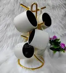 Limited Stock Ceramic Mug Set of 6 Cups 380ml – Durable Porcelain Coffee Tea Mugs with Elegant Finish, Perfect for Daily Use, Entertaining Guests, Office & Home, Microwave Safe, Stylish Gift Set